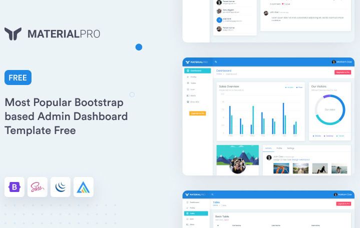 MaterialPro Free Bootstrap Admin Dashboard Template