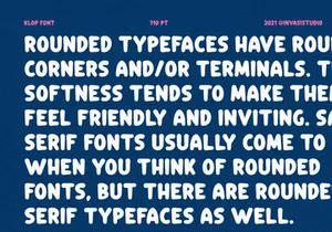 Klop - Friendly Rounded Font