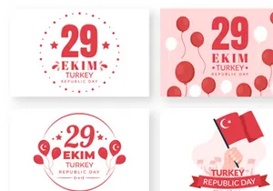 14 Republic Day Turkey Illustration