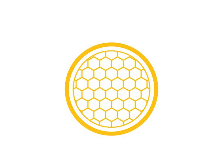 Bee icon design illustration