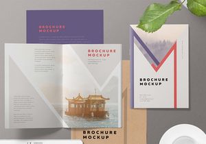 Free A5 Brochure Mockup PSD