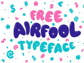 Airfool Free Typeface preview picture