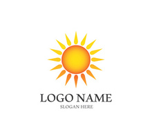 Sun vector illustration icon logo template design