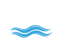 Wave beach vector illustration design logo