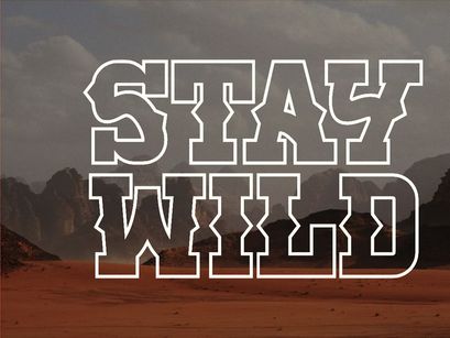 Believe - Vintage Western Slab Serif Font