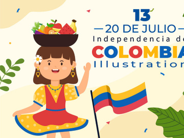 13 De Julio Colombia Illustration preview picture