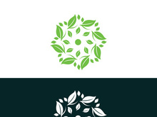 nature leaf logo, environment logo , ecology logo template