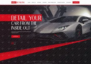 Car Detailing Service UI Adobe Photoshop