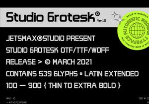 Studio Grotesk - Modern Sans Typeface