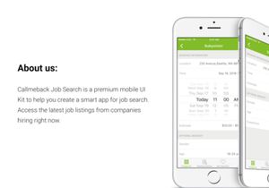 Callmeback -  UI Design for Job Search