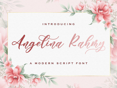 Angelina Rahmy - Modern Script Font