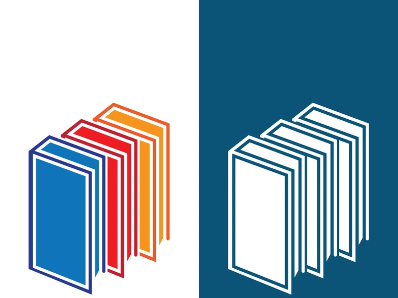 Digital book logo technology vector icon design