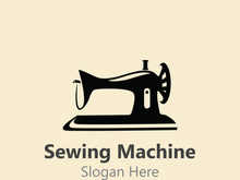Sewing Machine Logo design concept, Tailor Sewing vector, Fashion Simple Design Template