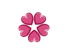 flower vector icon design template