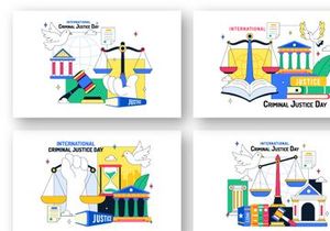 10 International Criminal Justice Day Illustration