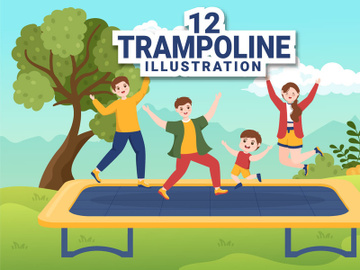 12 Trampoline Sport Illustration preview picture