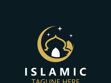 Islamic Mosque Logo design, template Islamic, Islamic Day Ramadan vector graphic creative idea preview picture