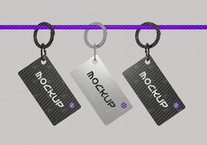 Keychain Tag Mockup