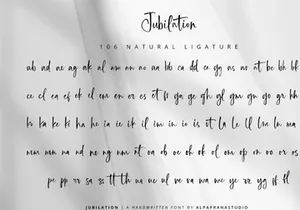 Jubilation - Handwritten Font