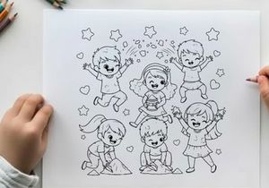 Children playing joyfully vector illustration flat design