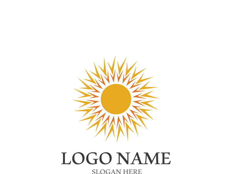 Sun vector illustration icon logo template design