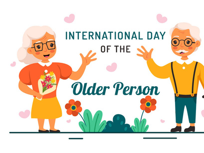 11 International Day of Older Persons Illustration