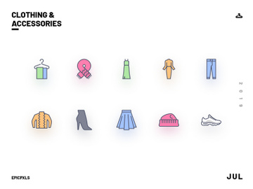 Clothing and Accessories Icons preview picture