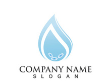 Water drop logo icon illustration template design