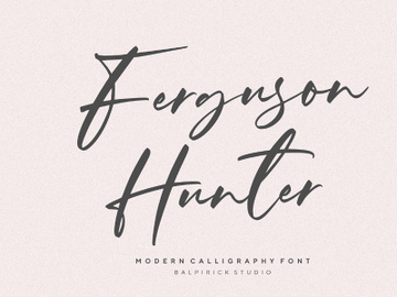 Ferguson Hunter Font - (Free for Personal Use) preview picture