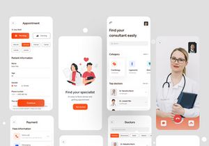 Medical Mobile Applications Design (Dark Version)