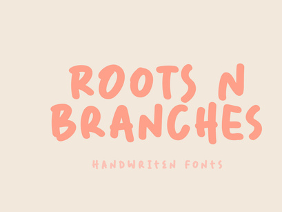Roots And Branches - Handwriting Fonts
