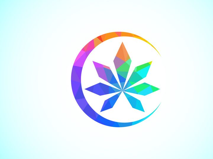 Marijuana leaf. Medical cannabis. Hemp oil. cannabis or marijuana leaf logo