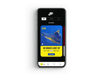 Sports Shoe App XD  Parallax Animation preview picture