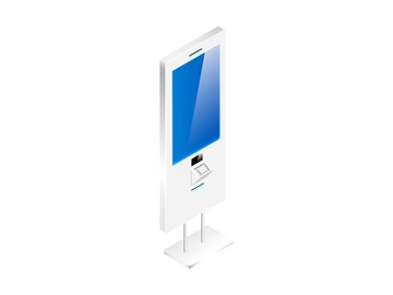Digital signage vector isometric vector illustration preview picture