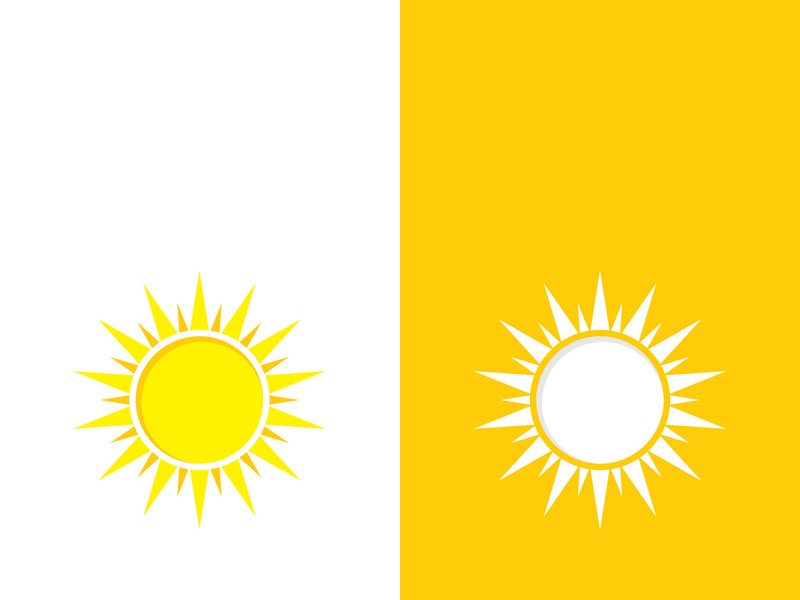 Sun vector illustration icon logo template design