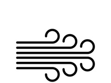 Wind vector icon design illustration