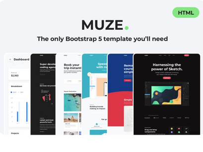 Muze Multi-Purpose Bootstrap HTML5 Template