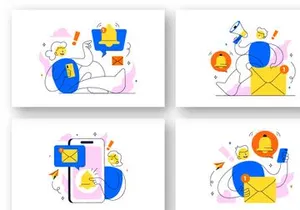 10 Notification System Illustration