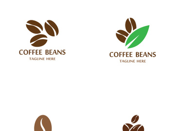 Coffee bean logo for cafe, business, label. preview picture