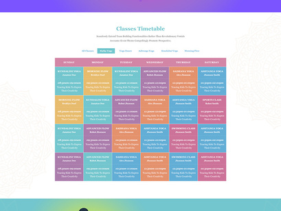 Yoga And Fitness  PSD Template