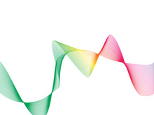 Sound waves vector illustration design template