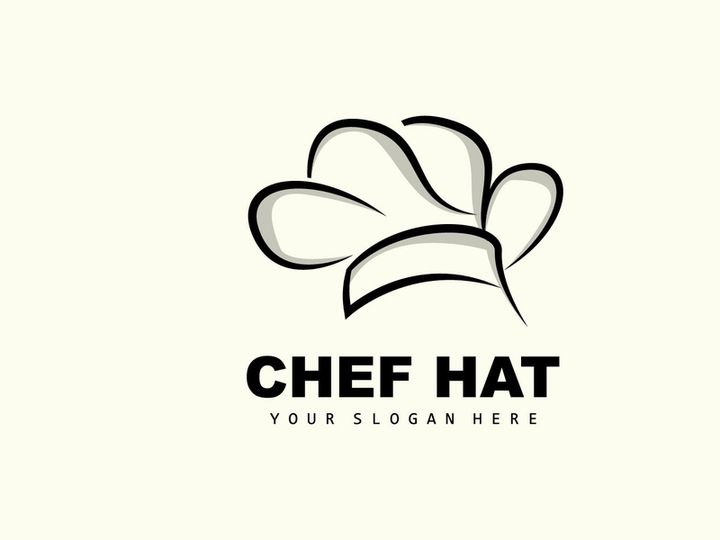 Chef Hat Logo, Restaurant Chef Vector, Design For Restaurant, Catering, Deli, Bakery