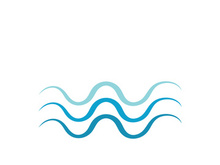 Water wave icon vector illustration design logo