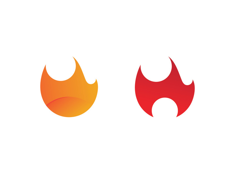 Fire Flame Logo design vector template