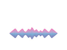 Sound waves vector illustration design template