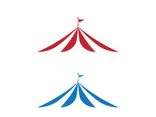 Circus element icon illustration