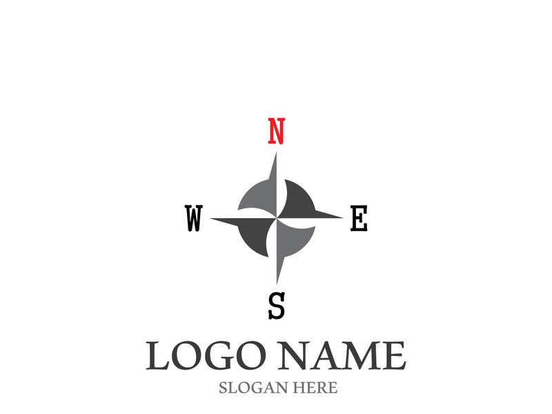 Compass logo template vector icon illustration design