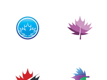 Maple leaf logo design with creative idea preview picture