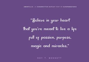 Amaryllis - Handwritten Font