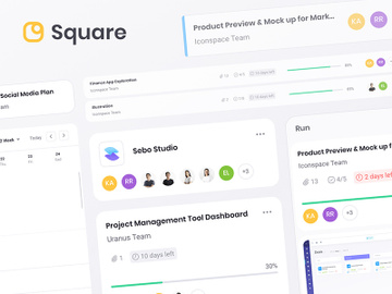 Square Dashboard UI Kit preview picture